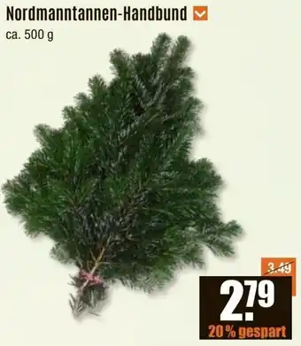 V Baumarkt Nordmanntannen-Handbund Angebot