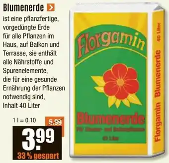 V Baumarkt Blumenerde Angebot