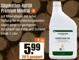 V Baumarkt Sägeketten-Haftöl Premium Mineral Angebot