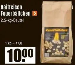 V Baumarkt Raiffeisen Feuerbällchen Angebot
