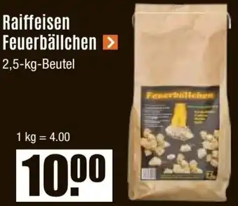 V Baumarkt Raiffeisen Feuerbällchen Angebot