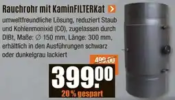 V Baumarkt Rauchrohr mit KaminFILTERKat Angebot