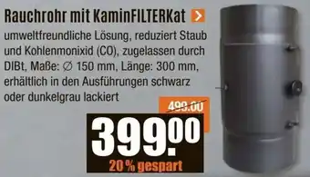 V Baumarkt Rauchrohr mit KaminFILTERKat Angebot