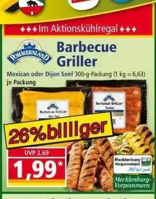 Norma Pommernland Barbecue Griller 300g Angebot