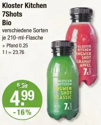 V Markt Kloster Kitchen 7Shots Bio Angebot