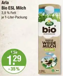 V Markt Arla Bio ESL Milch Angebot