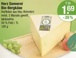 V Markt Herz Sennerei Bio-Bergkäse Angebot
