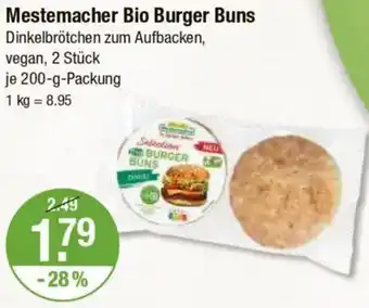 V Markt Mestemacher Bio Burger Buns Angebot