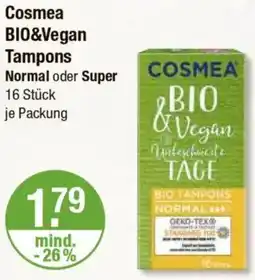 V Markt Cosmea BIO&Vegan Tampons Angebot