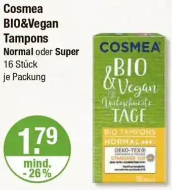 V Markt Cosmea BIO&Vegan Tampons Angebot