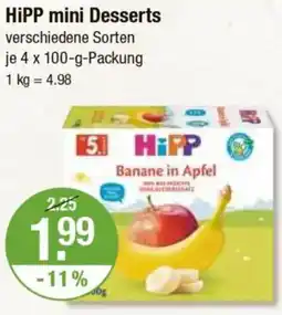 V Markt HiPP mini Desserts Angebot
