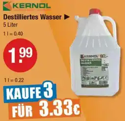 V Markt KERNDL Destilliertes Wasser Angebot