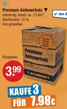 V Markt Premium Anfeuerholz Angebot