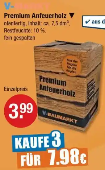 V Markt Premium Anfeuerholz Angebot