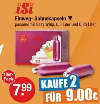 V Markt iSi Einweg-Sahnekapseln Angebot