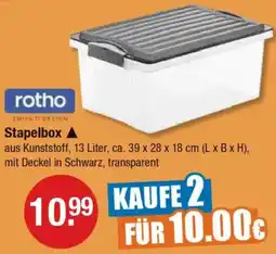 V Markt rotho Stapelbox Angebot