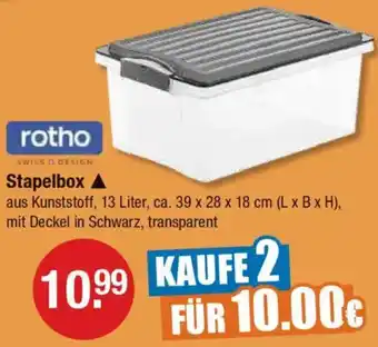 V Markt rotho Stapelbox Angebot