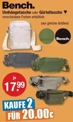 V Markt Bench Umhängetasche oder Gürteltasche Angebot