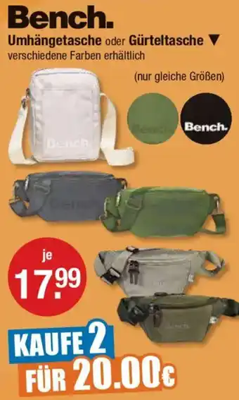 V Markt Bench Umhängetasche oder Gürteltasche Angebot