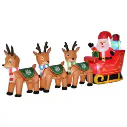 Netto Marken-Discount HOMCOM Aufblasbare Weihnachtsdekoration Polyester Angebot