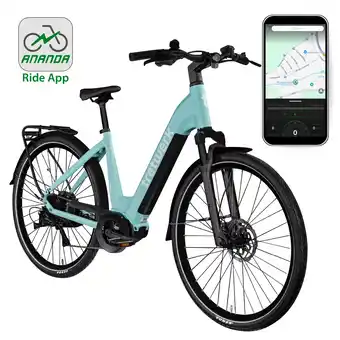 Netto Marken-Discount Tretwerk Amber E Bike Damen 28 Zoll Elektrofahrrad 155 - 185 cm Hollandrad hellgrün 48 cm Angebot