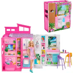 Netto Marken-Discount Barbie Kulisse Barbie Ferienhaus Puppe und Spielset Angebot