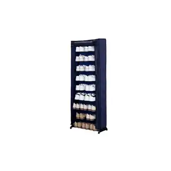 Netto Marken-Discount Herzberg HG-8076: 9-Stufiger Organizer für Kleine Schuhregale Blau Angebot