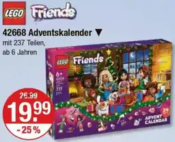 V Markt LEGO Friends 42668 Adventskalender Angebot