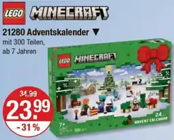 V Markt LEGO MINECRAFT 21280 Adventskalender Angebot