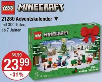 V Markt LEGO MINECRAFT 21280 Adventskalender Angebot