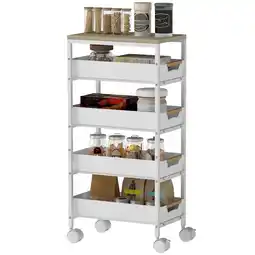 Netto Marken-Discount HOMCOM Küchenwagen Metall, Kunststoff Angebot