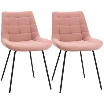 Netto Marken-Discount HOMCOM Esszimmerstuhl Flanell, Schaumstoff, Stahl Angebot