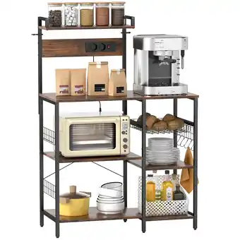 Netto Marken-Discount HOMCOM Küchenregal Spanplatte, Stahl Angebot