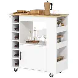 Netto Marken-Discount HOMCOM Küchenwagen Spanplatte Angebot