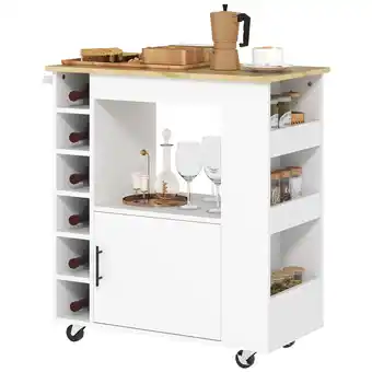 Netto Marken-Discount HOMCOM Küchenwagen Spanplatte Angebot