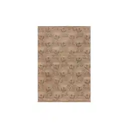 Netto Marken-Discount Juteteppich mit floralem Muster, handgewebt, naturfarben - Jed. 80x150 cm Kadima Design Angebot