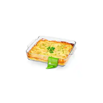 Netto Marken-Discount GOURMETmaxx Glas-Auflaufform 1500ml transparent quadratisch Angebot