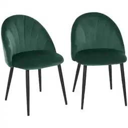 Netto Marken-Discount HOMCOM Esszimmerstuhl Samt, Metall Angebot