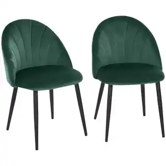 Netto Marken-Discount HOMCOM Esszimmerstuhl Samt, Metall Angebot