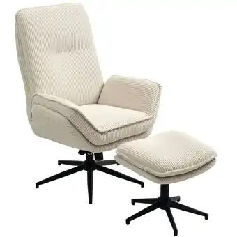Netto Marken-Discount HOMCOM Relaxsessel mit Hocker Polyester Angebot