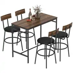 Netto Marken-Discount HOMCOM Bartisch Set Stahl, MDF Angebot