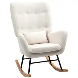 Netto Marken-Discount HOMCOM Schaukelstuhl Teddystoff Angebot