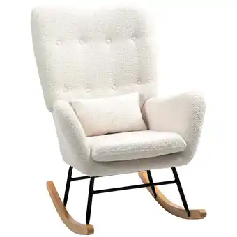 Netto Marken-Discount HOMCOM Schaukelstuhl Teddystoff Angebot