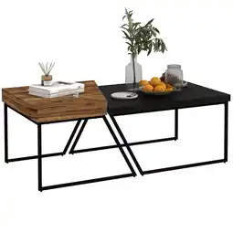 Netto Marken-Discount HOMCOM Couchtisch Spanplatte, Karbonstahl Angebot
