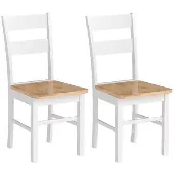 Netto Marken-Discount HOMCOM Esszimmerstühle Gummiholz Angebot