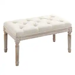 Netto Marken-Discount HOMCOM Sitzhocker Polyester, Gummiholz Angebot