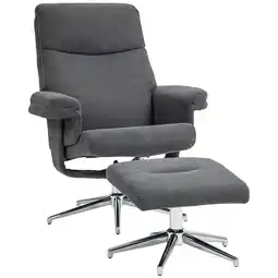 Netto Marken-Discount HOMCOM Relaxsessel mit Hocker Polyester, Schaumstoff Angebot
