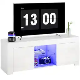 Netto Marken-Discount HOMCOM TV Schrank Spanplatte, Glas Angebot