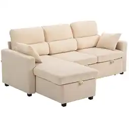 Netto Marken-Discount HOMCOM Sofa mit Schlaffunktion Polyester, Stahl Angebot
