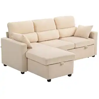 Netto Marken-Discount HOMCOM Sofa mit Schlaffunktion Polyester, Stahl Angebot